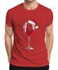 Wine Glass Santa Hat Red Wine Xmas Gift Wine Party Unisexs TShirt