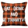 New Thanksgiving Pumpkin Plaid Pillow Cover Holiday Home Decoration Cushion Cushion Cover Home