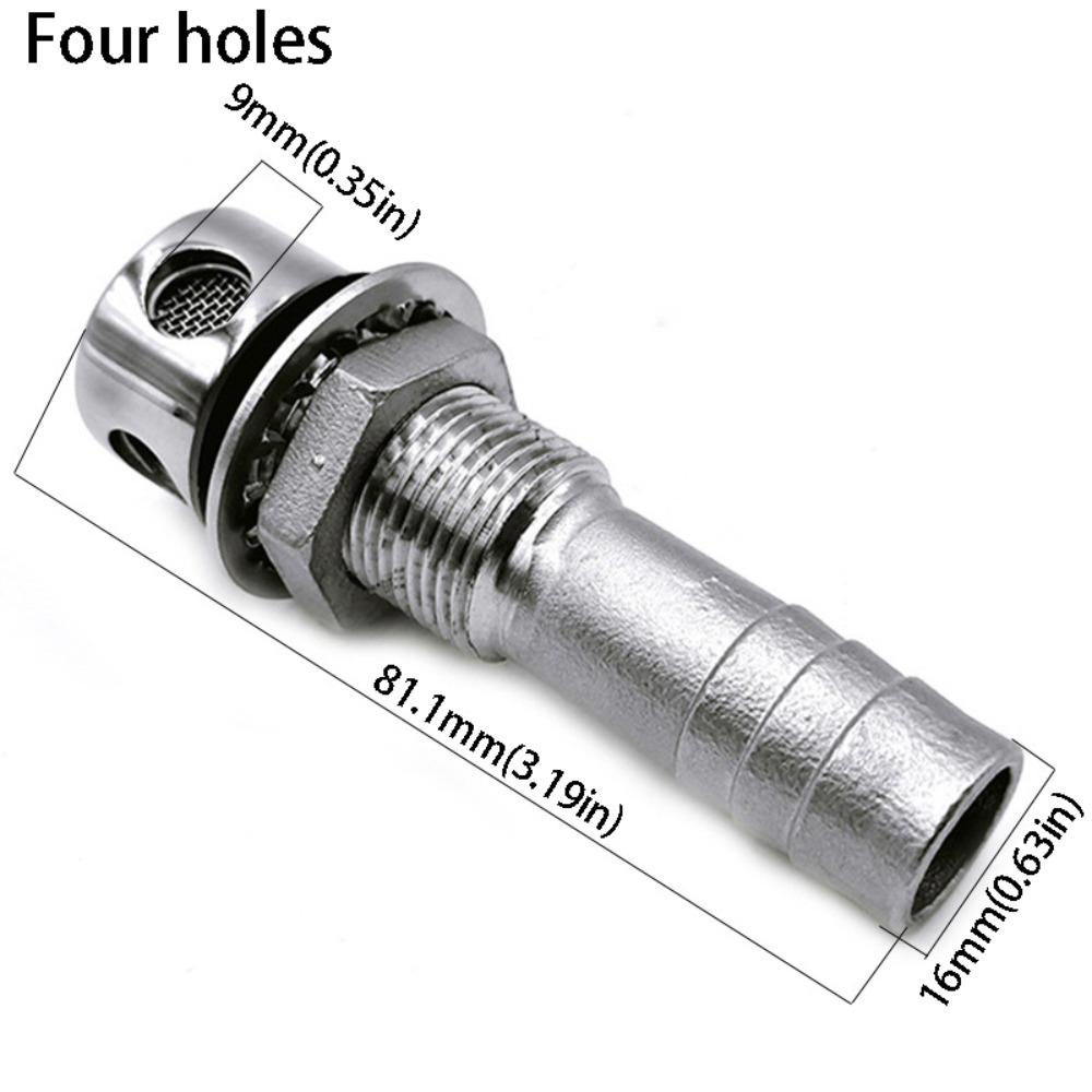 Stainless Steel Fuel Tank Vent Straight Air Vent Marine Air Vent Boat Vent  Fuel System