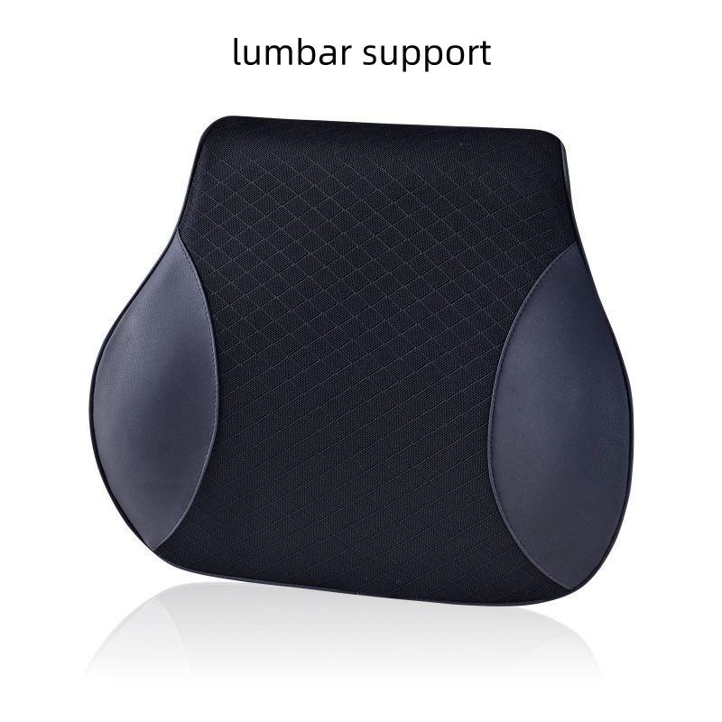 For Automotive Headrest Lumbar Cushion Space Memory Foam Neck Pillow Lumbar Cushion Four Seasons General Purpose