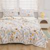 Fresh Floral Pattern Summer Quilt Skin-friendly Air Conditioning Thin Comforter Home Dormitory Thin Blanket Machine Washable