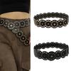 Hot Girl Belt Cowgirl Wide Waist Belt for Jeans Dresse Club Bar Multiple Discs