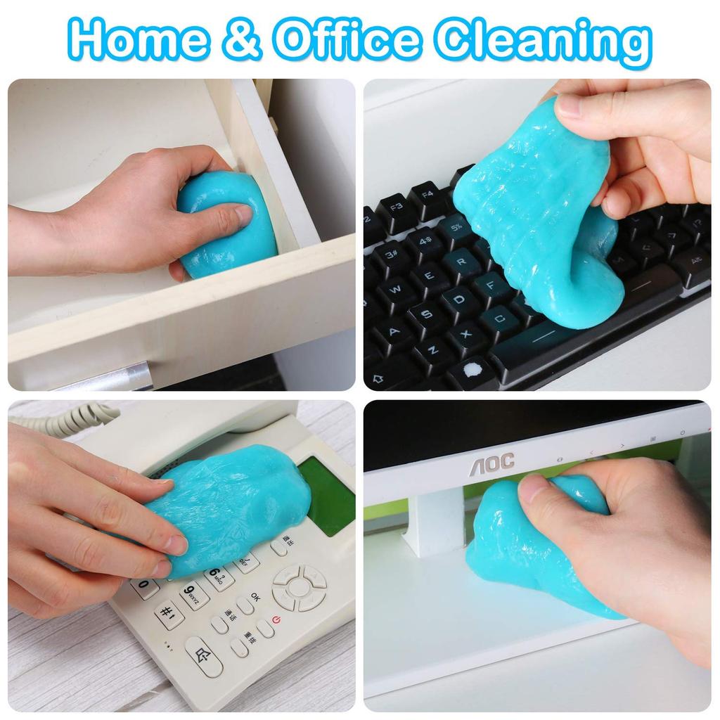 Car Cleaning Gel Slime Magic Mud Automobile Air Vent Computer Keyboard Dirt Dust Remover Gel Car Wash Interior Cleaning Tool