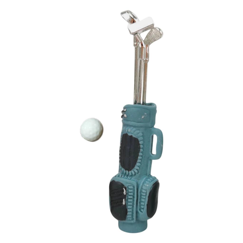 Life Like Golf Set Scene Setting Props With Golf Club Miniature Accessories For Kids Interactive Fun Doll House Decors