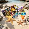 Custom Name Personalized DRAGON BALL Print Beach Towel, for Trip Camping Beach Party Home Decor, Birthday Gift for Family & Friends