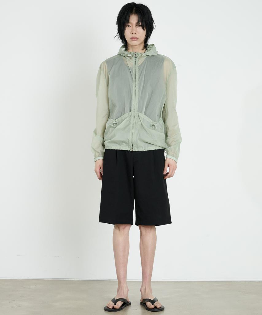 Dustywhite Fog Green City Track Hooded Jumper