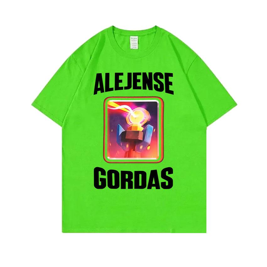 

Alejense Gordas Meme T-shirt Men Women Joke Humor Gift for Him and Her Kawaii Cute Memes T-shirts Oversized Pure Cotton T Shirt 4XL