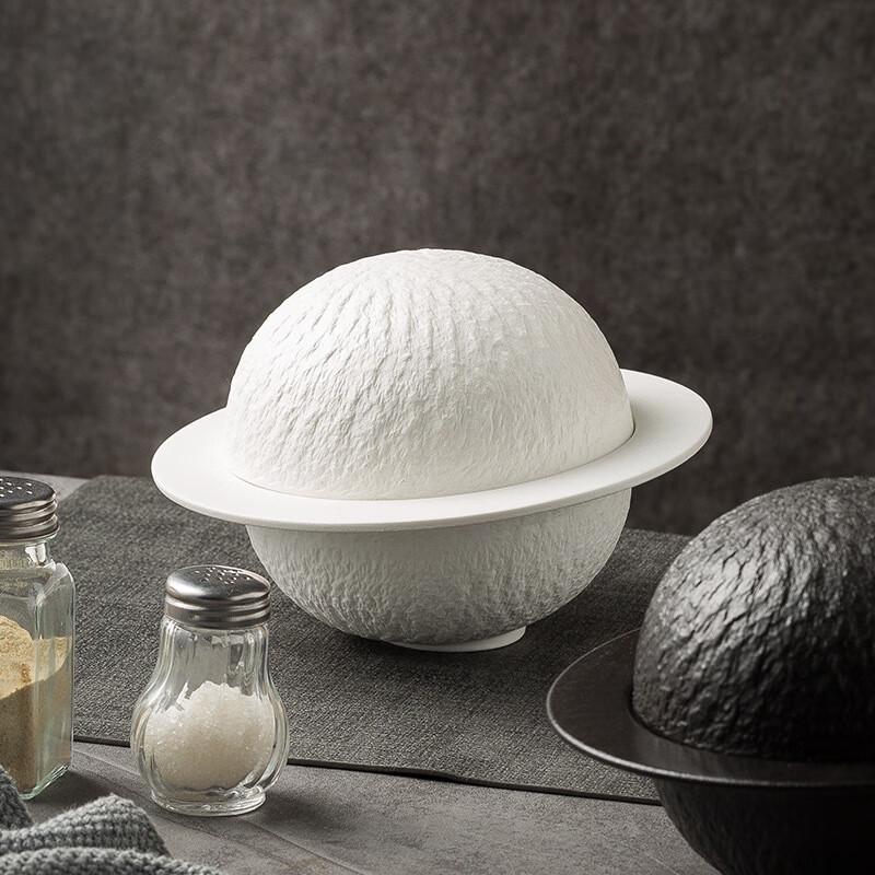 Starry Light Spherical Ceramic Serving Bowl