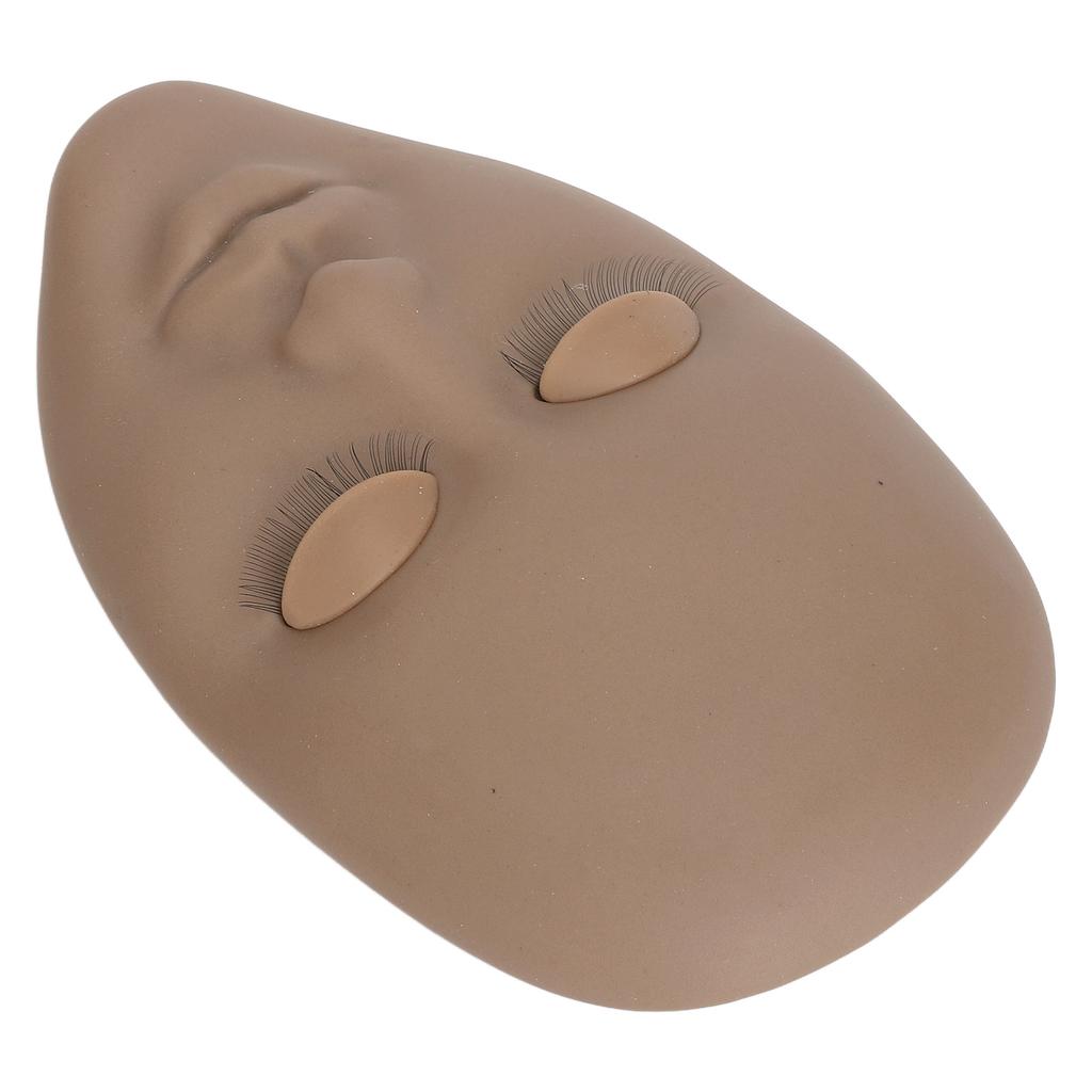 Eyelash Extension Face Mannequin 3 Pairs Removable Eyelids Single Layer Lash Extension Face Model