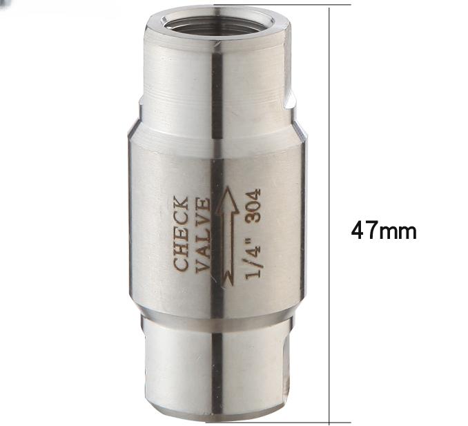 Presiune înaltă 1/8" 1/4" 3/8" 1/2" 3/4" 1" BSP Femelă Oțel Inoxidabil 304 316 Supapă de Verificare Unidirecțională Fără Retur Abur Apă Ulei