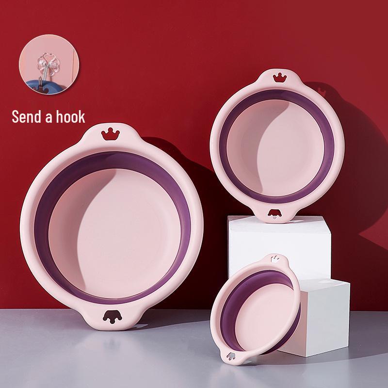 Collapsible Portable Children's Washbasin - Durable, Thickened Plastic for Travel and Outdoor Use