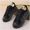 Fashion Luxury Designer Men's Rhinestone Thick Bottom Everyday All Match Shoes Causal Flats Loafers Ms Moccasins Sports Walking Sneakers