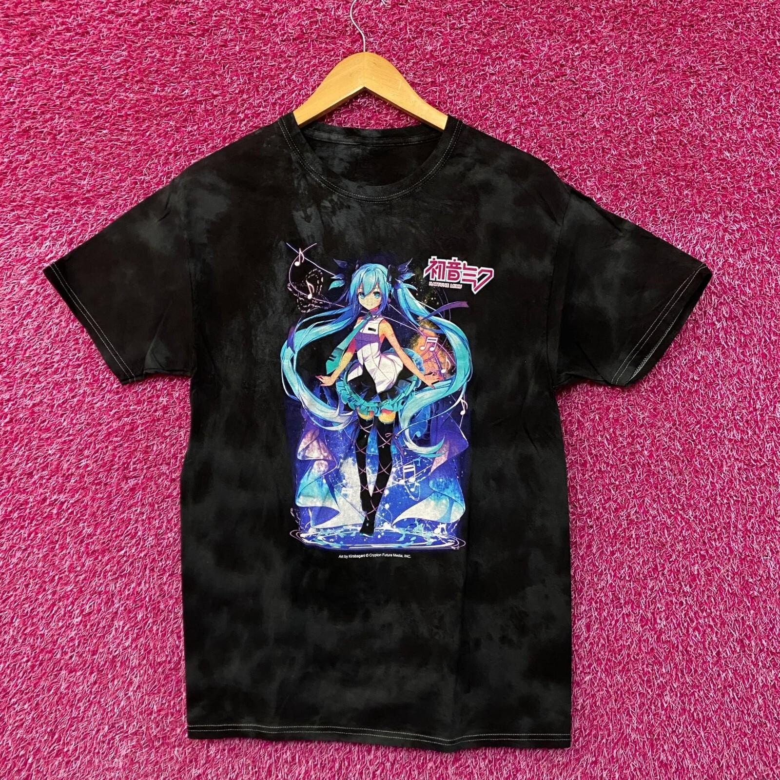 

Футболка с принтом tie-dye Hatsune Miku Power Up With Music, размер medium XXXXL