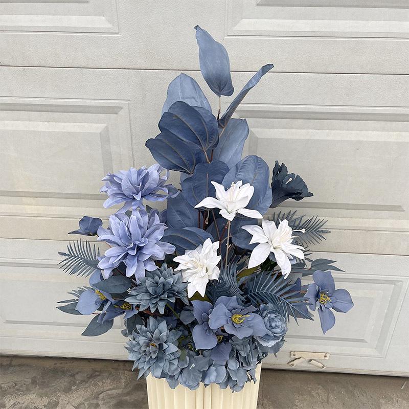 Complete Wedding & Banquet Artificial Flower Set: Ground Rows & Table Decor