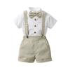 Children Boys Summer Short-Sleeved Shirts  And Shorts  Casual Two Piece