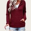 Women's Casual Loose Fit Hooded Sweatshirt Long Sleeve Pullover