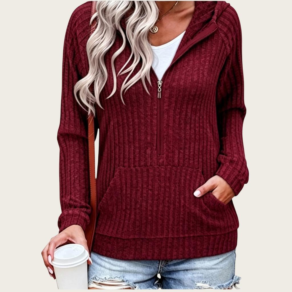Women's Casual Loose Fit Hooded Sweatshirt Long Sleeve Pullover