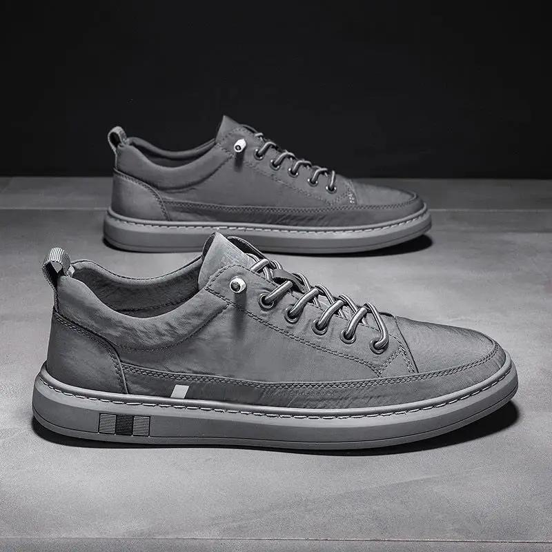 2024 New Men Flat Sport Shoes Brand Breathable Men Casual Shoes Fashion Comfortable Sneakers Platform Lace Up Vulcanized Shoes
