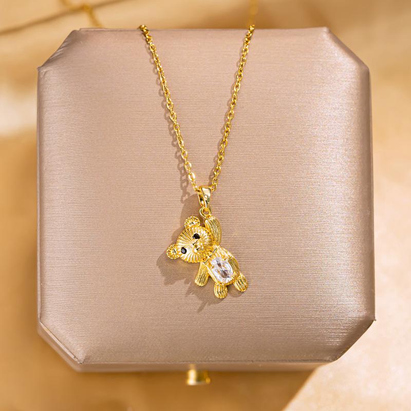 Retro Butterfly Flower Pendant Fashion Titanium Steel Choker Necklace Irregular Versatile Women