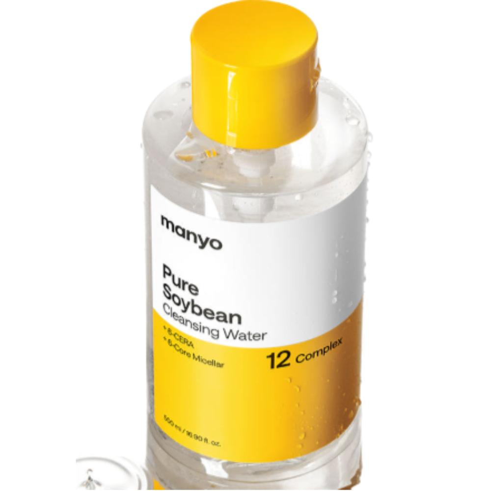 

ma:nyo Pure Soy Bean Cleansing Water Sensitive 500ml | Ultra-Mild One-Step Micellar Water for Delicate Skin