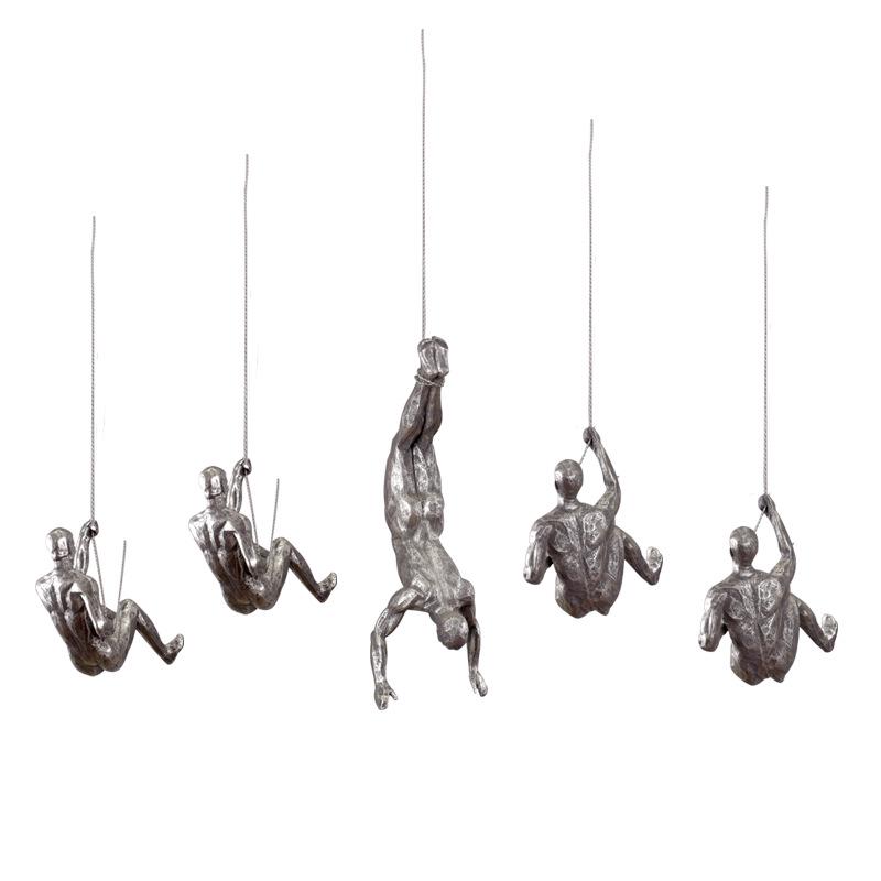 Retro Industrial Rock Climbing Wall Art for Living Room