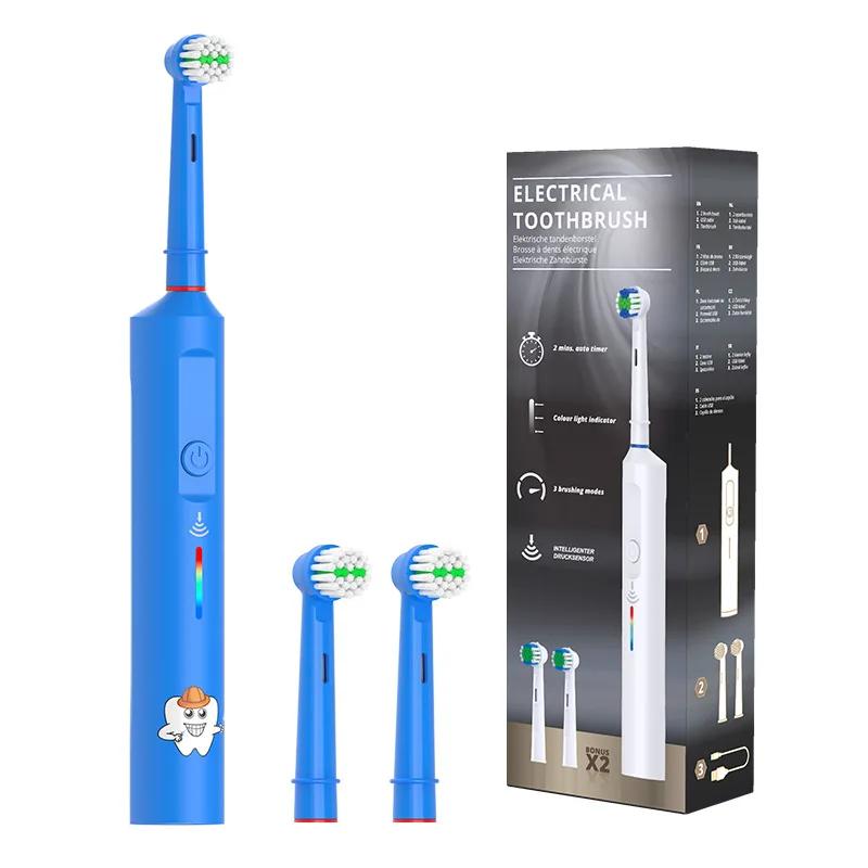 Fully Automatic 360 Rotating Electric Toothbrush children's electric toothbrush USB Charging with Timer Soft Bristles