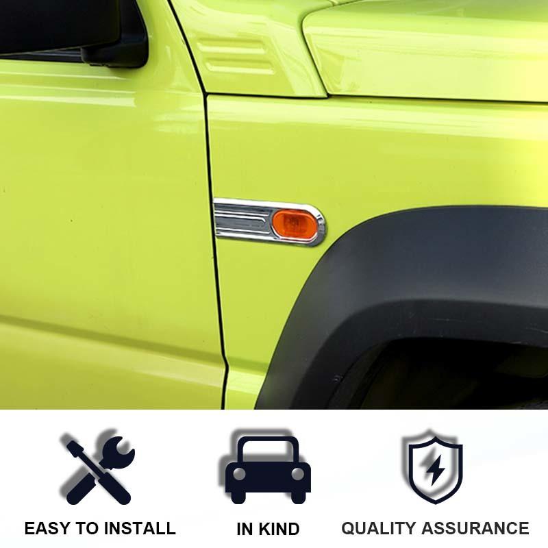 Car Fender Turn Signal Light Lamp Decoration Protective Cover For Suzuki Jimny 2019 Up Car Exterior Accessories