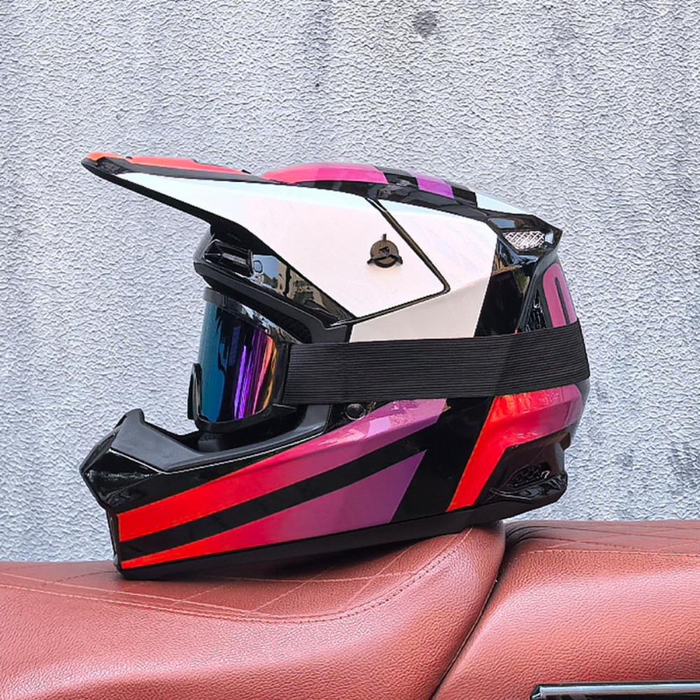 Red and Blue Downhill Helmets Off-road Full Helmets Mountain Bike Riding Safety Helmets Men's and Women's Cycling Forest Helmets