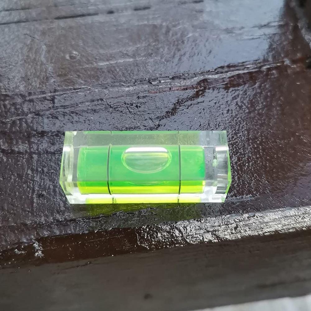 

6 шт. Мини пузырьковый спиртовой уровень 10X10X29 мм квадратный уровень для настенных рам художественных дисплеев картин подвесных штативов для автофургонов измерительный