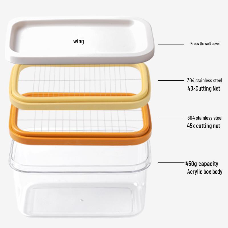 Rectangular Butter and Cheese Cutting Storage Box