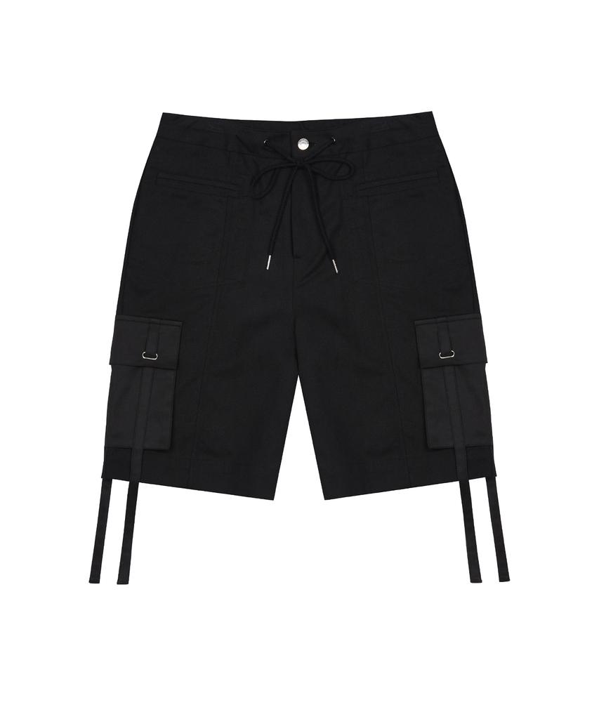 LARTIGENT L3 Ribbon Pocket Short(Black)