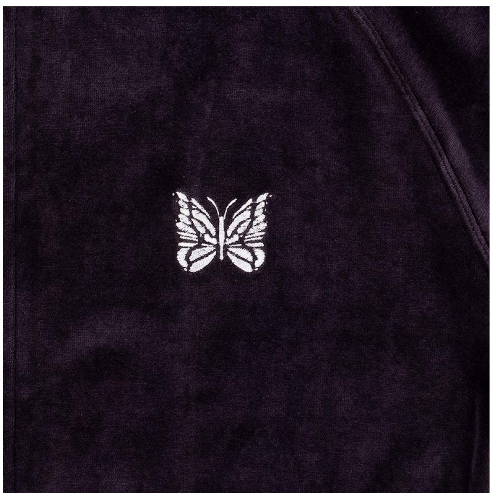 Needles Velour RiB Collar Track Jacket Men Qv319 B Charcoal