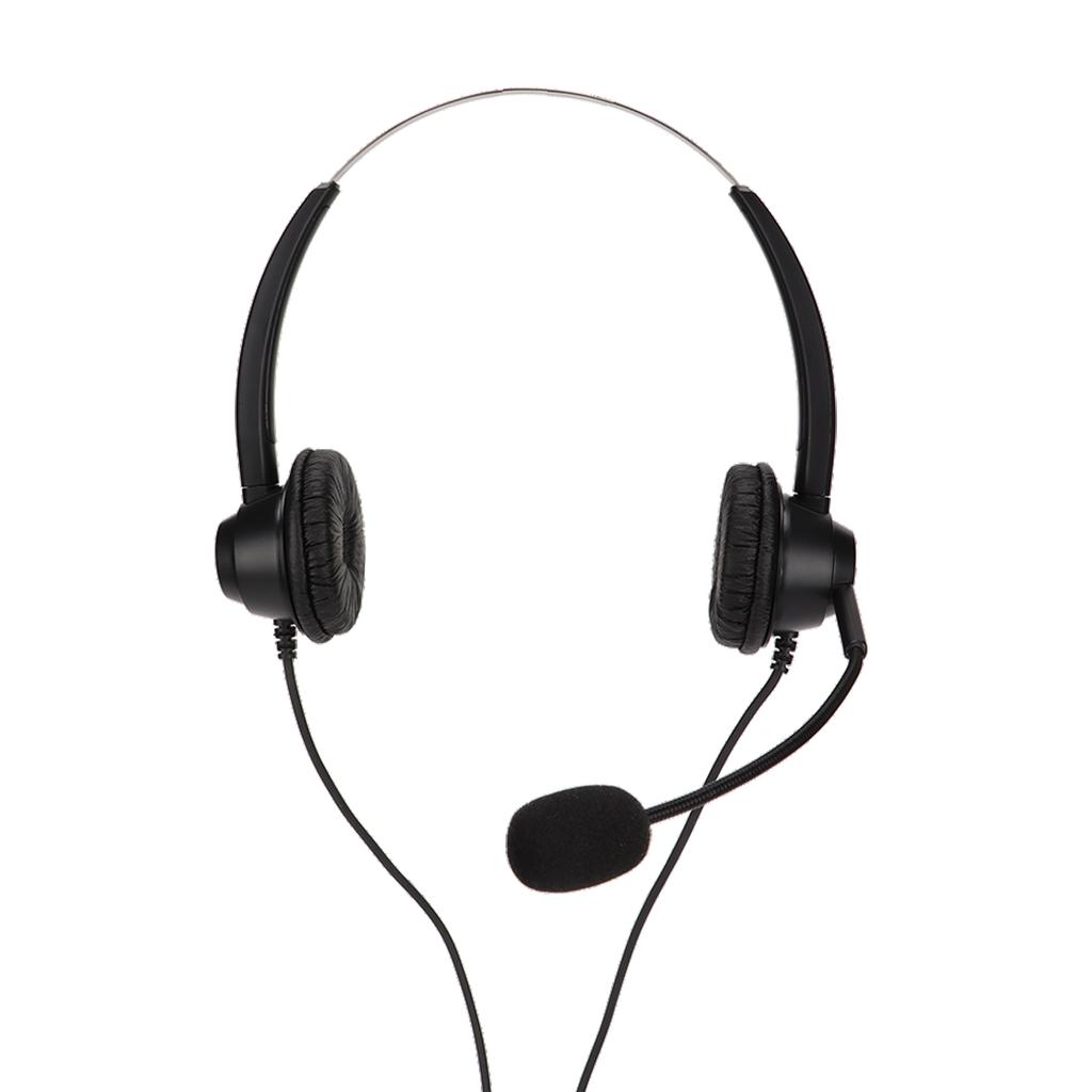 H360TYPEC Binaural Business Headset Double Sided Headset for Call Center Online Course Conference