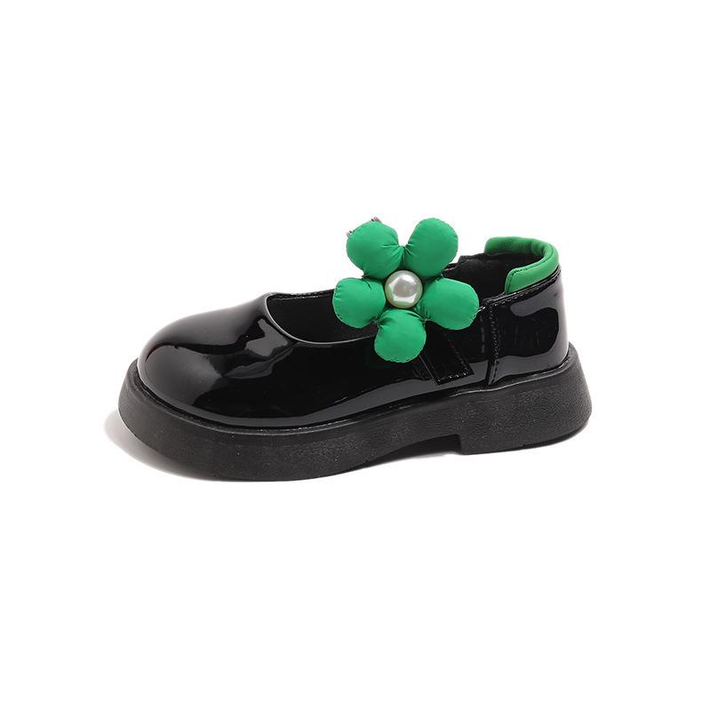 Spring Leather Shoe Fashion Princess Girl Shoe Exquisite Elegant Classic Kid Sandals Retro Soft Sole Anti Slip Classic Mary Jane