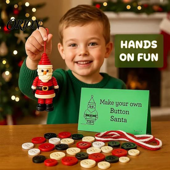 Christmas Decoration Materials for Crafts 2Pcs DIY Pendant Decoration, Plastic Hanging Ornaments with Santa Claus Snowman Angel Decor Shape, Tree Door