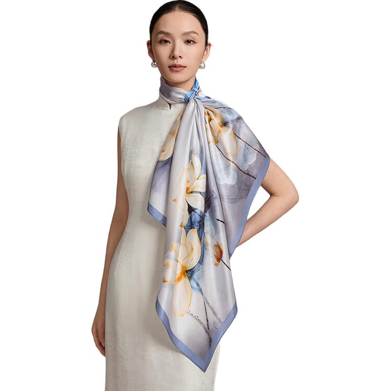 Shanghai Story 14 Momme Silk Scarf Gift Box