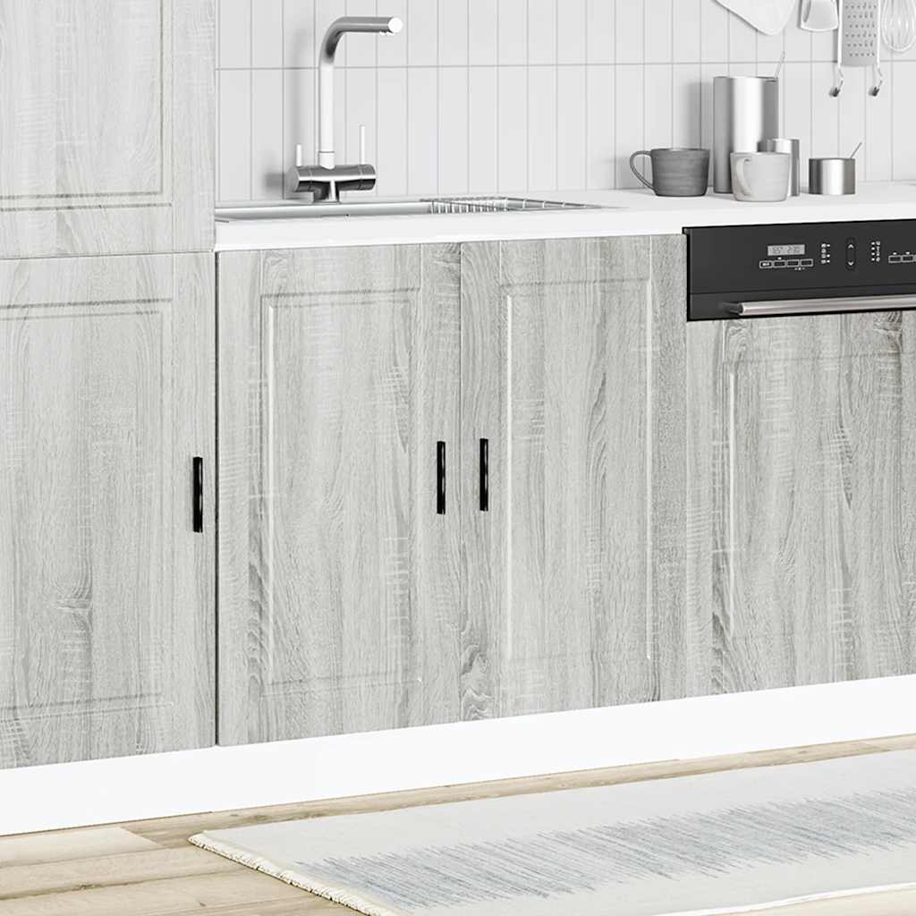 Vidaxl Sink Cabinet, Porto, Sonoma Grey Oak, 80X46X81.5 Cm