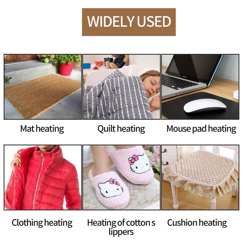 USB Clothes Heater Pad Electric Heating Vest Pads for Outdoor Thermal Warm Winter Heated Clothing Mobile Warm Gear
