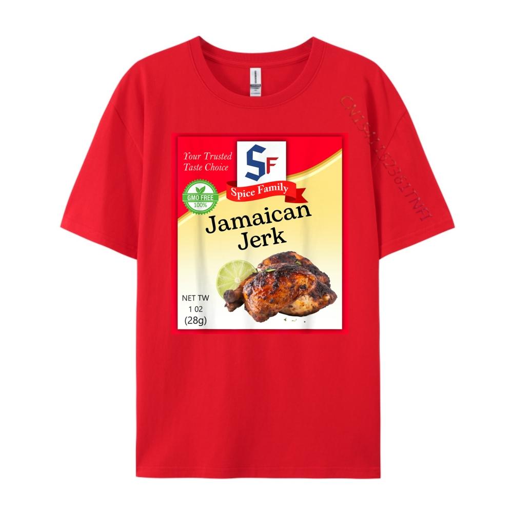 Jamaican Jerk Condiment Holiday Spice Group Costumes Cute Oversized T Shirt Woman Breathable Brand Clothing Tshirts S