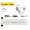 High-Precision Stainless Steel T-Square Scriber Ruler (Inch/Metric)