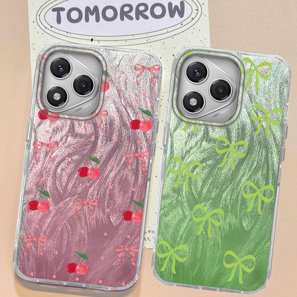 Kirschschleife Mehrere Katzen Handyhüllen für Honor 400 200 Pro Magic 6 5 7 Lite X9a X9c X9b X8a X8b X8c Hülle Silikon Taschen Abdeckung