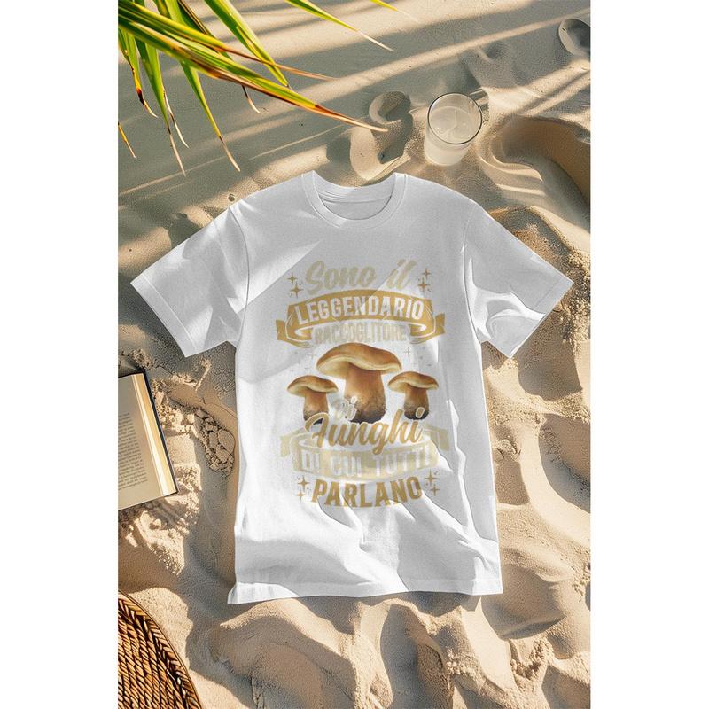 Porcini Micologo Fungo Porcino Funghi Maglietta Tee Unisex For Man Gift Cottoned
