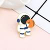 Creative Cartoon Astronaut Enamel Brooches Fashion Cute Space Moon Star Galaxy Bag Badge Lapel Pins Design Jewelry Gift for Kids