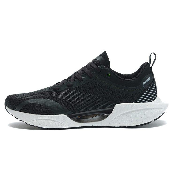 Li Ning Super Light 18 Fabric Cushioning Lightweight Low top Running Shoes Men's Black ARMR007-2