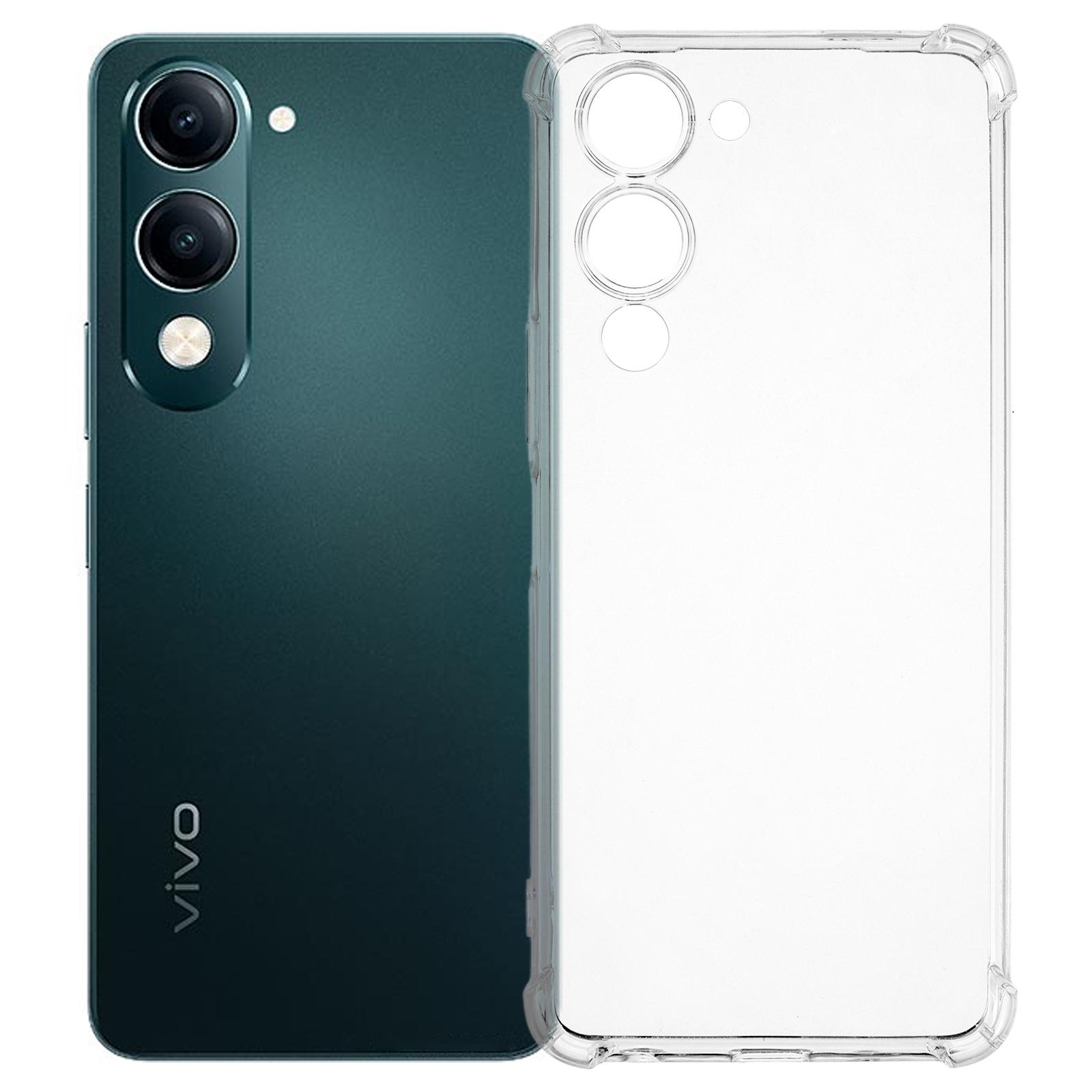 

Для vivo Y29s 5G/Y04 4G Чохол для телефону Посилені чотири кути Протиударний Прозорий чохол з ТПУ As Shown A