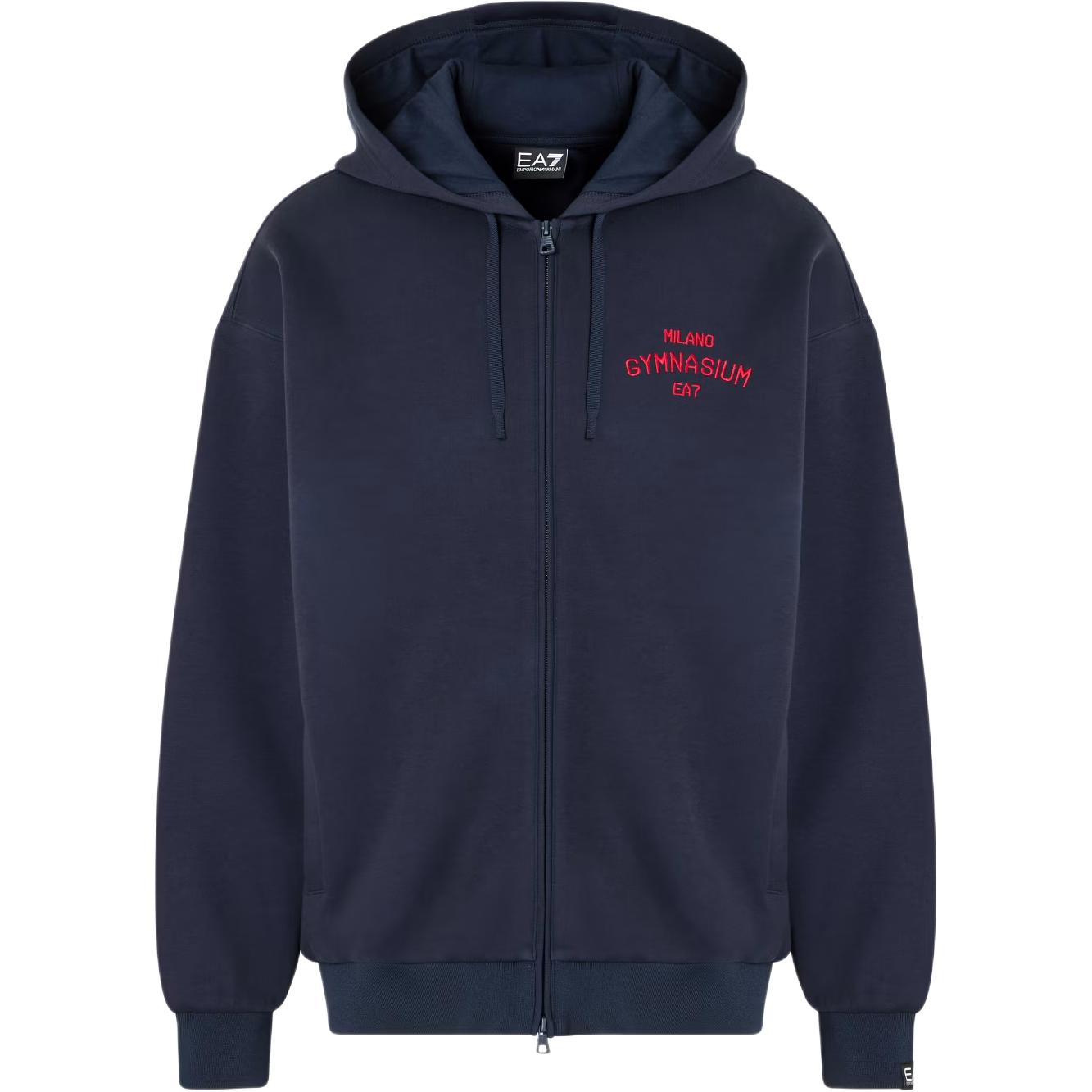 

Emporio Armani Letter Zip-Up Hooded Long Sleeve Sweatshirt Men sweatshirt Navy-Blue 7M000251-AF13538-UB102 S