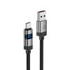 Kabel Acefast C15-04 Usb-A - Usb-C Z Wyświetlaczem 480Mb/S 66W 1.2M - Czarny