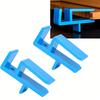 9pcs Blue Plastic Woodworking Jig Set - Versatile Marking Tools for Cabinets, Sills & Joinery, Includes 1 Pencil & 4 Round Markers,Ideal for Carpentry