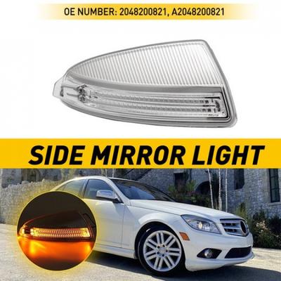 For Mercedes C250 C300 08-15 LED C350 Side Mirror Turn Signal Lights Clear Right