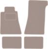 Beige Velour Floor Mats For: Mercedes SL R107 Without Catalytic Converter Coupe (1971-1989)